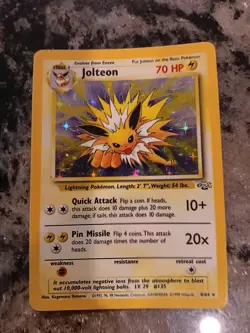 Pokemon Jolteon 4/64 Jungle Holo 1999 Wizards Stage 1 - Image 1