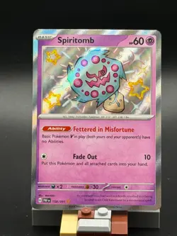 2024 Pokemon Paldean Fates Spiritomb #158/091 - Image 1