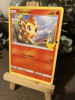 Chimchar 12/25 Non-Holo McDonalds 25th Anniversary Promo Pokemon TCG NM/Mint - Image 1