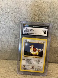 Pokemon TCG Pidgey Base Set 57/102 Shadowless CGC Gem Mint 10 - Image 1