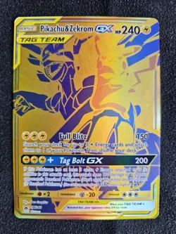 2021 Pokemon Sun & Moon GX Premium Collection Pikachu & Zekrom GX #SM248 - Image 1