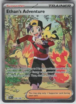 Pokemon TCG Ethan's Adventure Sv10 Hyper Rare Holo Full Art 236/182 - Image 1