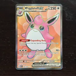 Wigglytuff ex 187/165 Pokemon 151 Scarlet & Violet Ultra Rare Holo NM - Image 1