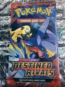 HEAVY Pokemon Scarlet Violet-Destined Rivals Booster Pack (Cynthia & Garchomp) - Image 1