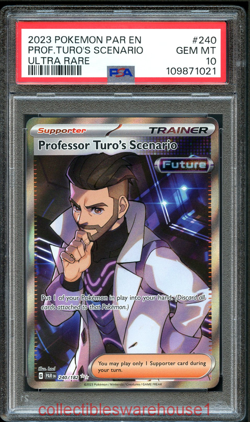 Pokemon Paradox Rift Professor Turo's Scenario 240 PSA 10 - Image 1