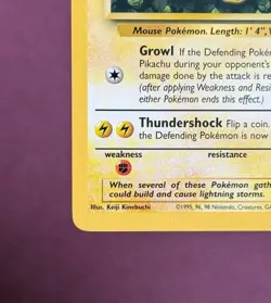 Pokemon 1999 Black Star Promo #1 Ivy Pikachu, Wizards of the Coast Vintage NM - Image 5