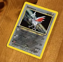Skarmory 13/111, NM 1st Edition Holo, Neo Genesis, WotC Pokemon TCG Cards, Swirl - Image 2
