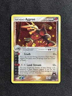 Pokemon Card Team Magma's Aggron Holo 7/95 EX Magma vs. Aqua 2004 - Image 1