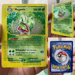 Meganie Expedition 18/165 Holo Vintage Pokemon Karte Deutsch Basis Set Alt - Image 1
