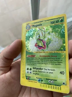 Meganie Expedition 18/165 Holo Vintage Pokemon Karte Deutsch Basis Set Alt - Image 3