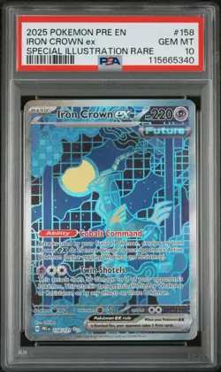 Iron Crown EX PSA 10 - 158/131 - SIR - Prismatic Evolutions - Pokemon - Image 1