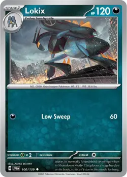 Lokix #100/159 Sv09 Journey Together Uncommon Reverse Holo Pokemon TCG NM - Image 1