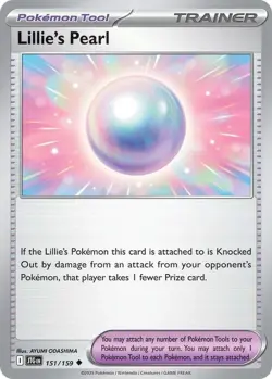 Lillie's Pearl #151/159 Sv09 Journey Together Reverse Holo Pokemon TCG NM - Image 1