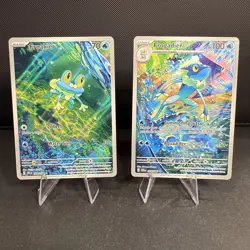 Froakie 88/86 & Frogadier 89/86 IR Pokemon Chaos Rising Illustration Rare NM-M - Image 1