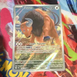 Tauros Pokemon TCG 151 096/165 Holo Rare Eng 130 HP 2023 Pokemon Co - Image 1