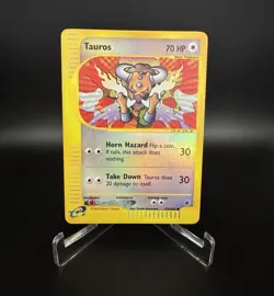 Wizards Pokemon TCG Tauros 133/165 Expedition Reverse Holo E-Reader NM - Image 1