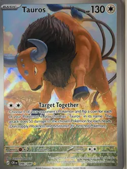 Pokemon TCG Illustration Rare Tauros 096/086 Chaos Rising English - Image 1