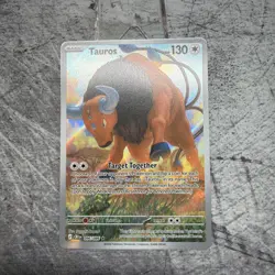 Tauros 96/86 Illustration Rare Pokemon Chaos Rising Full Art Pokemon TCG MINT - Image 1