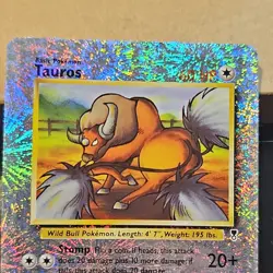Pokemon TCG Tauros 65/110 Legendary Collection Reverse Holo EN Uncommon 60 HP - Image 2