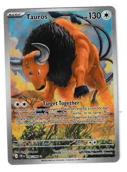 Pokemon TCG Chaos Rising 2026 096/086 Tauros Illustration Rare Holo 27911 - Image 1