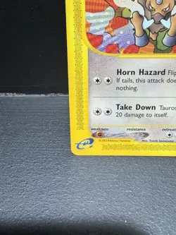 Pokemon TCG - Tauros 🌟🐂 133/165 Expedition Non Holo E-Series Card LP - Image 5