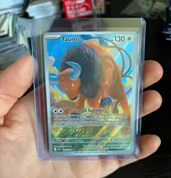 Pokemon TCG Paldean Tauros 218/193 SV02 Paldea Evolved Holo IR English 130 HP - Image 1