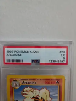 Arcanine 1999 Pokemon Game #23 1st Edition PSA 5 SLAB - Image 2