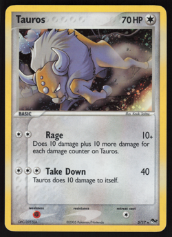 Pokemon TCG - POP Series 2 - Tauros 5/17 Holo - P - Image 1