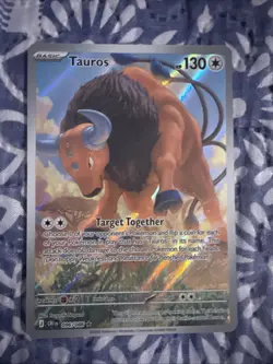 Pokemon TCG Tauros 096/086 Chaos Rising Full Art Holo - Image 1