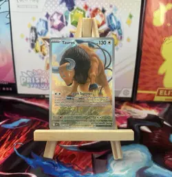 Pokemon TCG Tauros 096/086 Holo Rare Prismatic Evolutions 130 HP English 2024 - Image 1