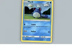 Marill 34/147 Common Burning Shadows Pokemon Near Mint - Image 1