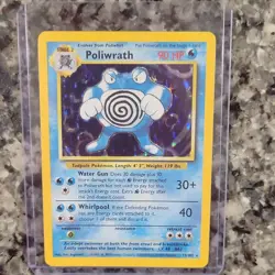 Pokemon TCG Poliwrath Base Set 13/102 Holo Rare English 1999 WOTC 90HP Stage 2 - Image 1