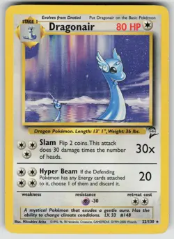 Dragonair 22/130 Rare Base Set 2 Pokemon Lightly Played - Image 1