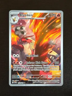 Blaziken 192/182 Illustration Rare Destined Rivals Pokemon Holo Near Mint - Image 1