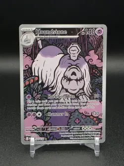 Pokemon Houndstone 145/132 Illustration Rare Mega Evolution Holo NM - Image 1