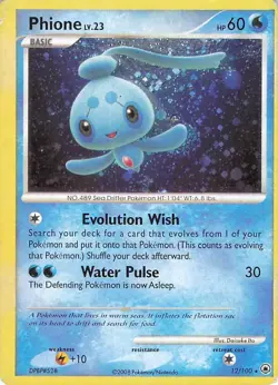 Pokemon - Phione 12/100 Rare Holo Diamond & Pearl Majestic Dawn - Image 1