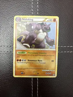 Pokemon TCG - Nidoking - 6/102 - HGSS Triumphant - MP/LP Rare (2010) - Image 1