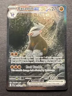 Pokemon TCG Excadrill EX Sir 168/086 SV11B Black Bolt NM/M Condition - Image 1