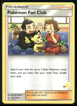 Pokemon Fan Club - (#28 Pikachu Stamped) Promo Battle Academy 133/156 NM - Image 1