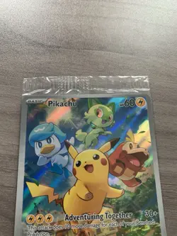 Pokemon Center Pikachu SVP 027 Stamped Black Star Promo Card Sealed - Image 4