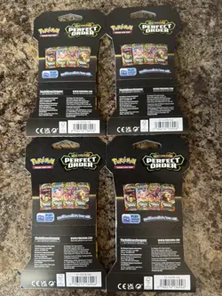 (Lot of 4) Pokemon Mega Evolution Perfect Order Sleeved Booster Packs - Image 2