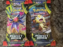 (Lot of 4) Pokemon Mega Evolution Perfect Order Sleeved Booster Packs - Image 4
