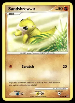SANDSHREW - 124/147 Common Supreme Victors Pokemon NM - Image 1