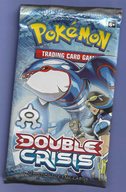 Pokemon "Double Crisis" 7-Card Sealed Booster Pack lot for markchefb - Image 1