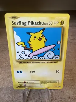 The Pokemon Company Surfing Pikachu 111/108 Evolutions Secret Rare Eng LP Card - Image 1