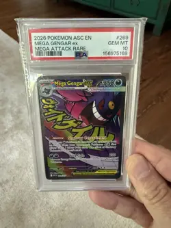 2026 Pokemon Mega Gengar ex #269 Mega Attack Rare PSA 10 Gem Mint English - Image 4