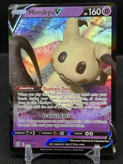 Mimikyu V #68/172 Pokemon TCG Card SWSH Brilliant Stars Ultra Rare M/NM 250 - Image 1
