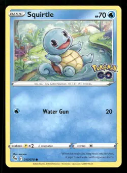 Squirtle 015/078 Pokemon GO LP Pokemon - Image 1