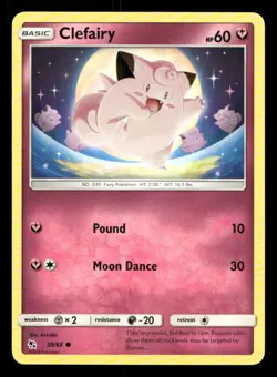 Clefairy 39/68 Hidden Fates NM/M Pokemon - Image 1