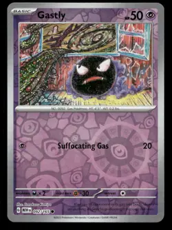Gastly 092/165 151 Reverse Holo NM/M Pokemon - Image 1